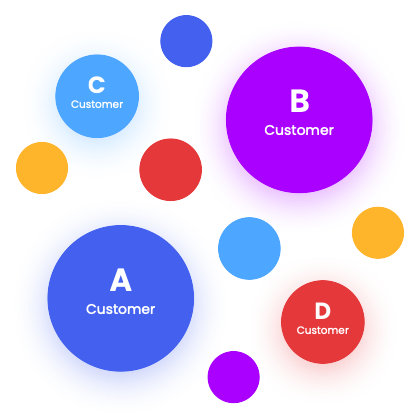 strengthen_image_420px customer collaboration animated image with dots coming closer to each other representing the customers