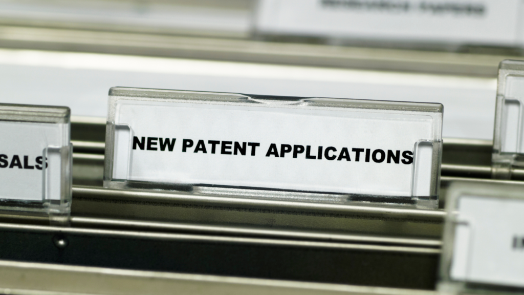 image of a patent application tab