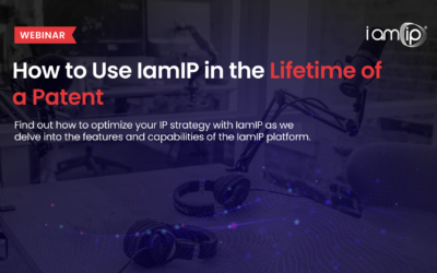 How to use IamIP in the lifetime of a patent banner