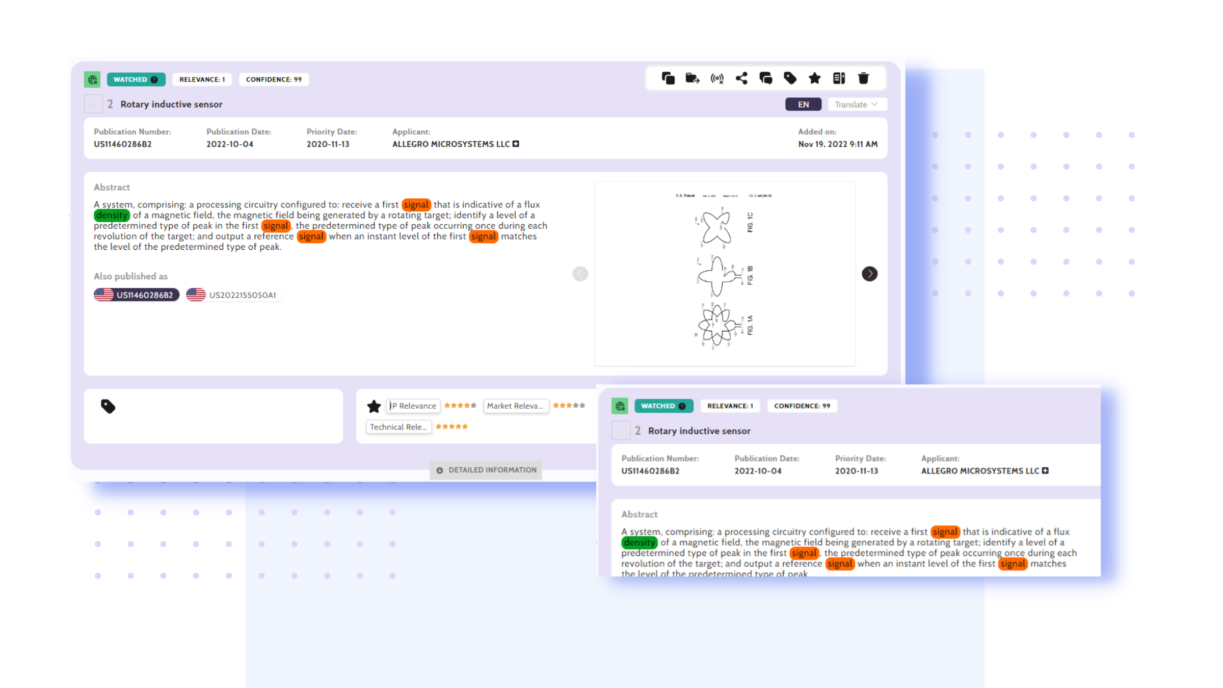 monitoring screenshots reworked AI Patent Categorizer screenshots