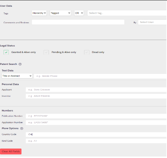 image of the filtering function in a portfolio