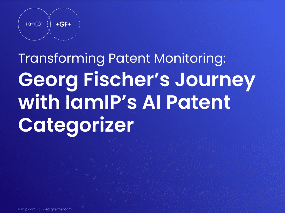 Georg Fischer's journey with IamIP's AI Patent Categorizer front page of the case study